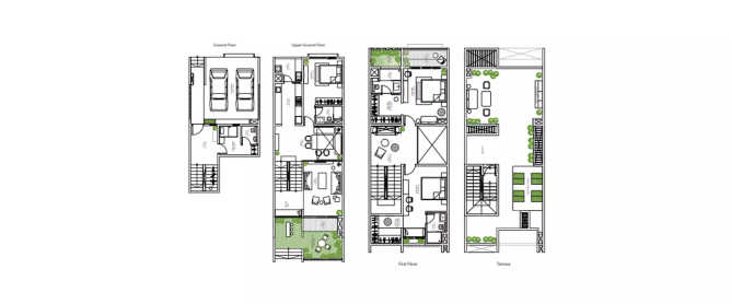 Leaves & Lives Varthur - Floor plan 3 BHK 2055 Sq.ft