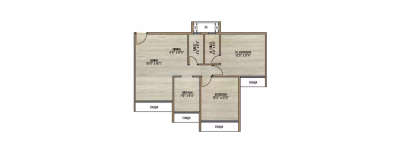 Prajapati Ornate, 2 BHK-775 Sq.ft