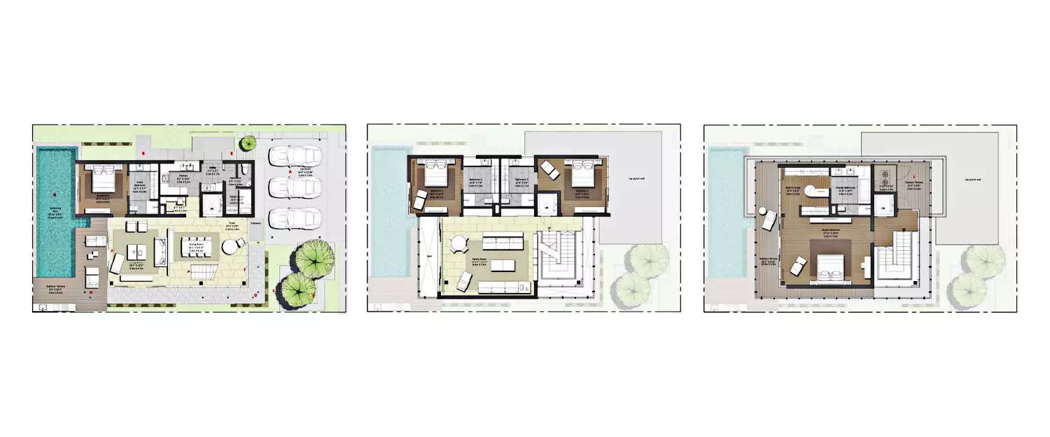 Floor plan for 4 BHK