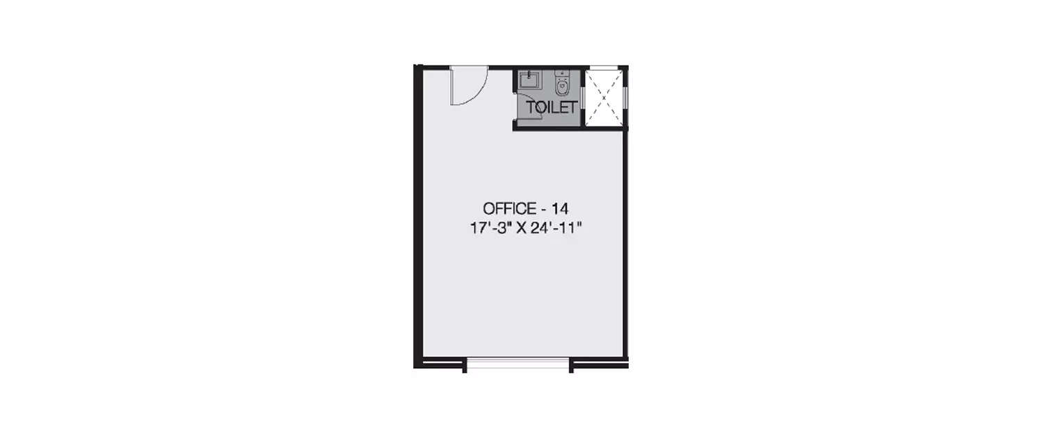 Floor plan for Commercial Office