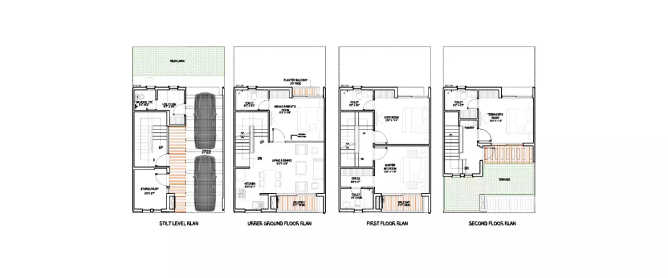 Godrej Crest Sector 27 Greater Noida W - Floor plan 4 BHK 3029 Sq.ft
