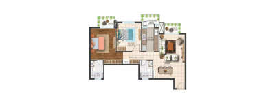 Ace Parkway, 2 BHK-1095 Sq.ft