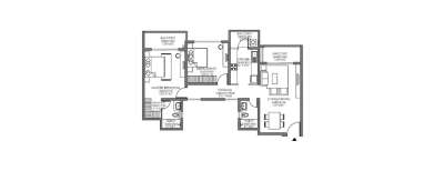 Godrej Habitat, 2 BHK-912 Sq.ft