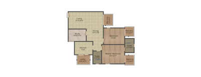 Godrej 101, 2 BHK-1470 Sq.ft