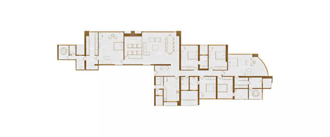 Marathon Monte Carlo Mulund - Floor plan 6 BHK 3742 Sq.ft