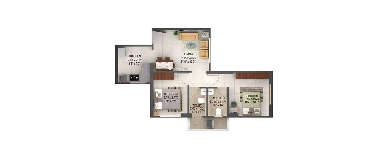 1 BHK Apartment 400 Sq.ft