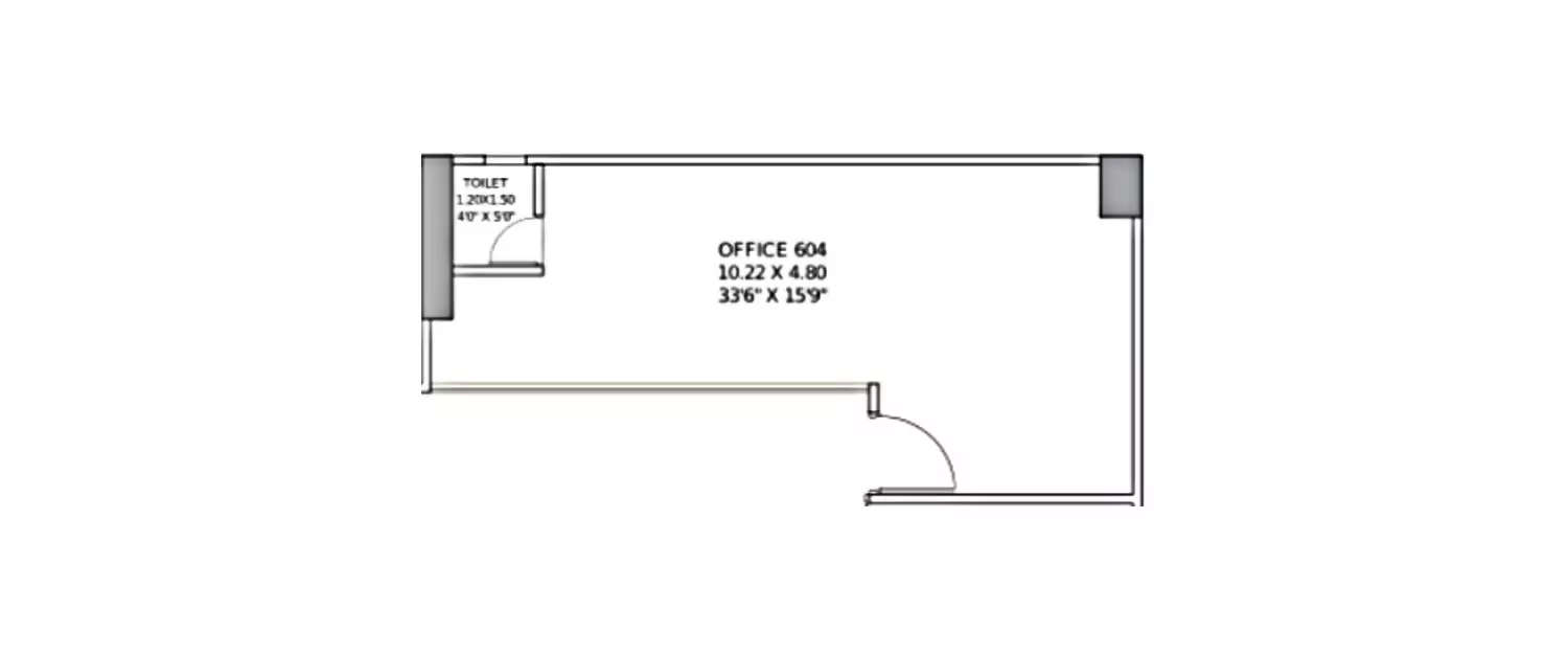 Floor plan for Commercial Office
