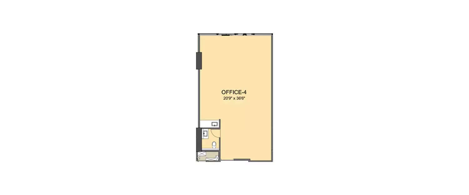 Floor plan for Commercial Office