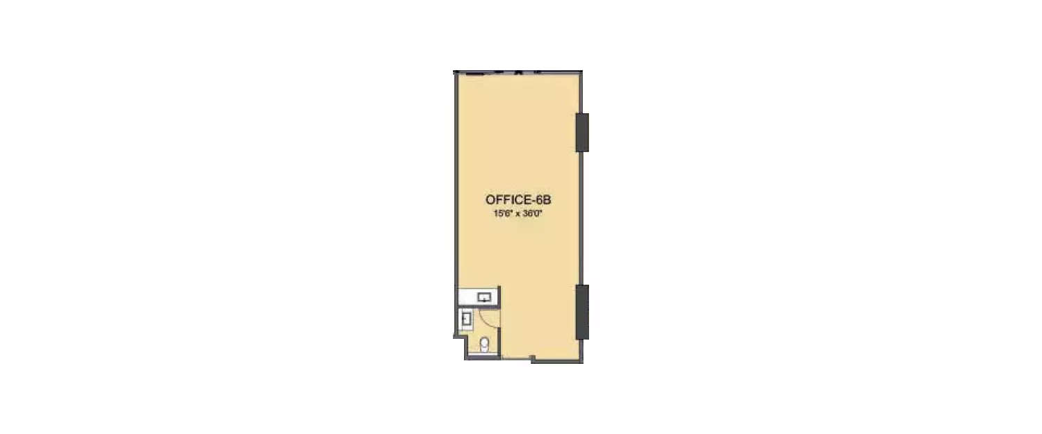 Floor plan for Commercial Office