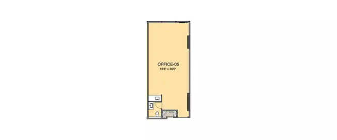 Lodha Supremus Wadala - Floor plan Commercial Office 542 Sq.ft