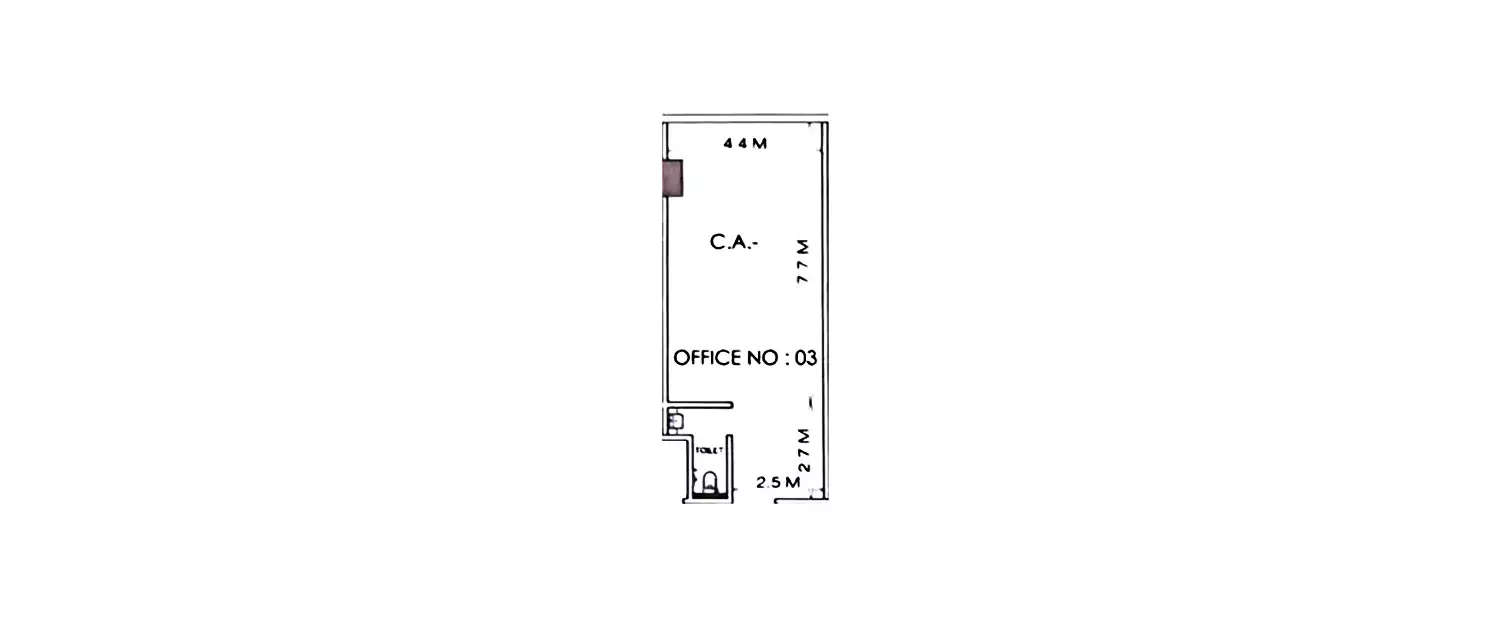 Floor plan for Commercial Office