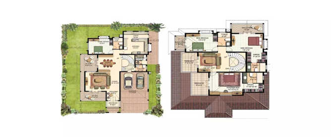 Prestige Oasis Yelahanka - Floor plan 4 BHK 3840 Sq.ft