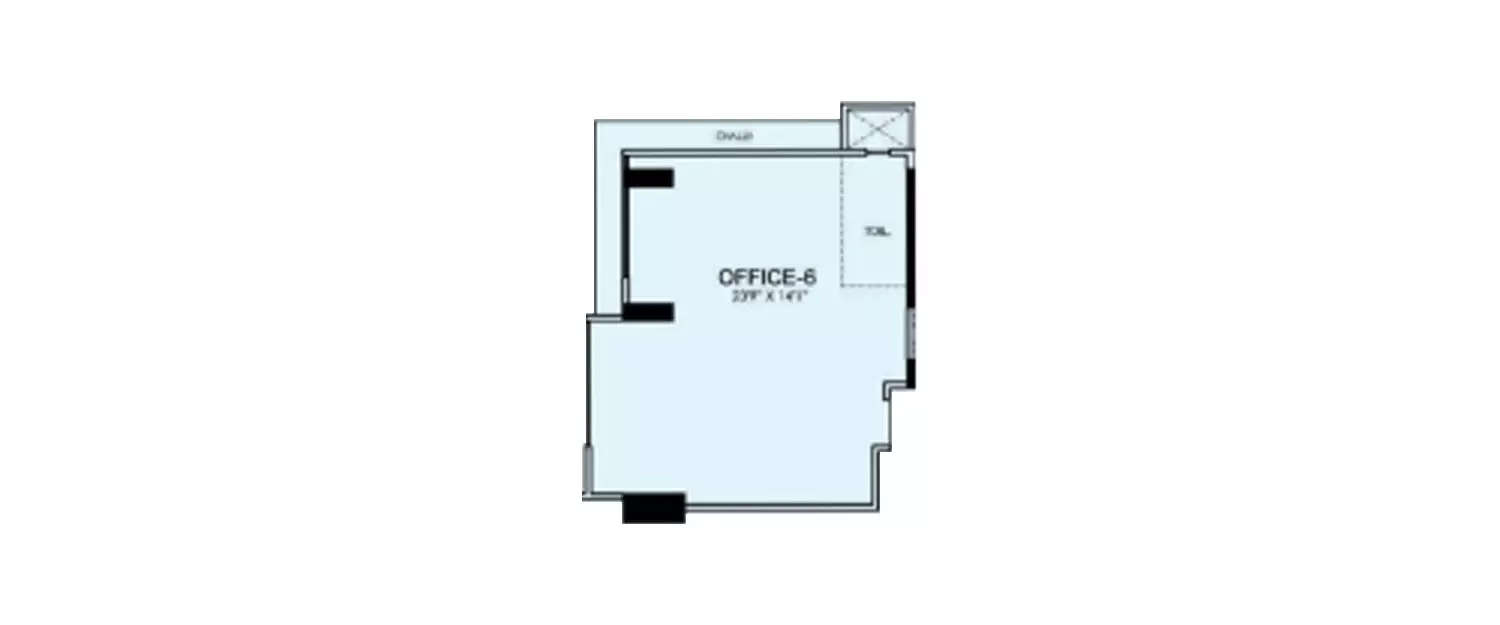 Floor plan for Commercial Office