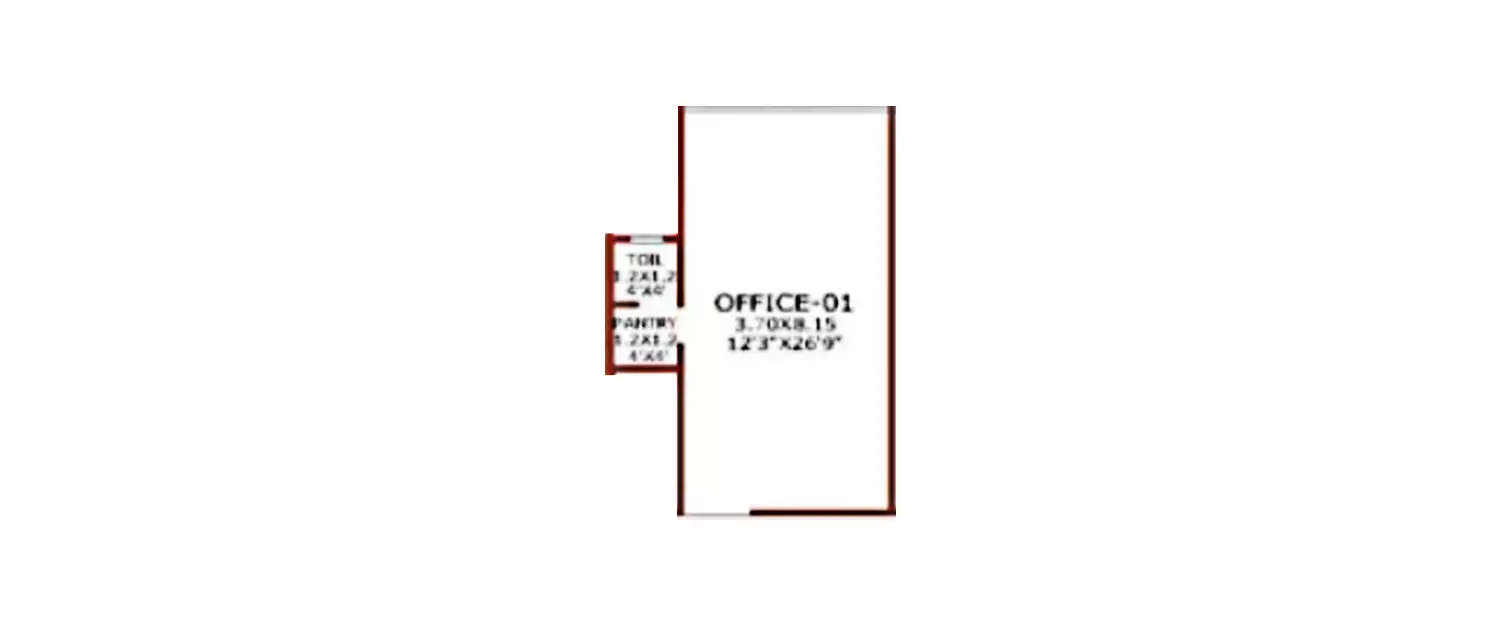 Floor plan for Commercial Office