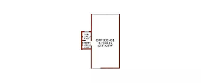 Juhi Niharika Mirage Kharghar - Floor plan Commercial Office 400 Sq.ft