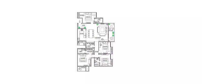 Assetz Marq 3.0 Whitefield - Floor plan 4 BHK 1560 Sq.ft