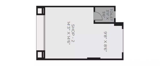 Hiranandani Iris Ghodbunder Road - Floor plan Commercial Office 316 Sq.ft