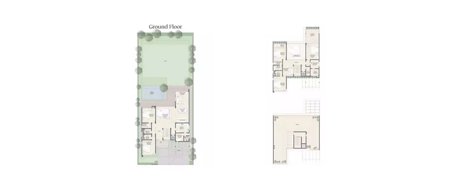 Floor plan for 5 BHK