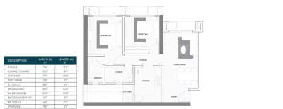 Anchorpoint Aviara, 2 BHK-650 Sq.ft