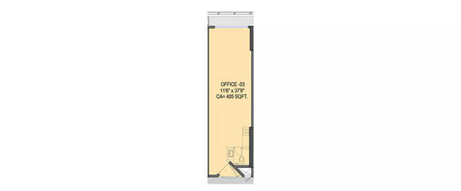Lodha Signet Matunga - Floor plan Commercial Office 405 Sq.ft