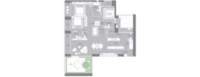Lodha Evoq, 3 BHK-1655 Sq.ft