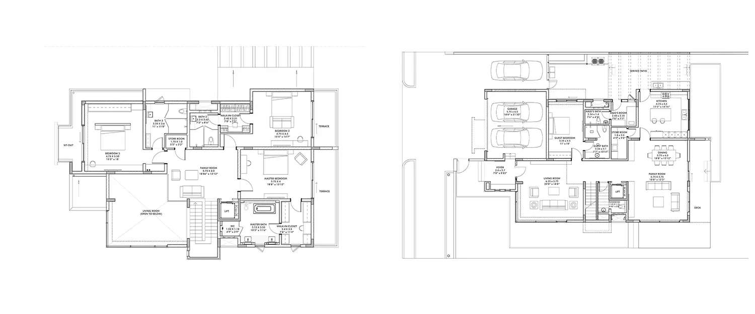 Floor plan for 5.5 BHK