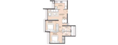 Arkade Nest, 2 BHK-618 Sq.ft