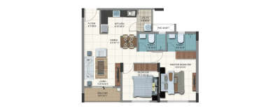 Sumadhura Aspire Aurum, 2 BHK-945 Sq.ft