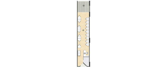 Lodha Signet Kharadi - Floor plan Commercial Office 776 Sq.ft