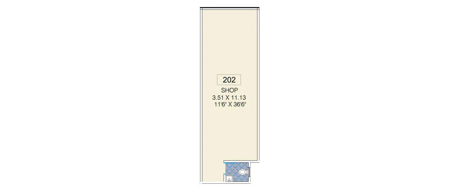 Floor plan for Retail Shop