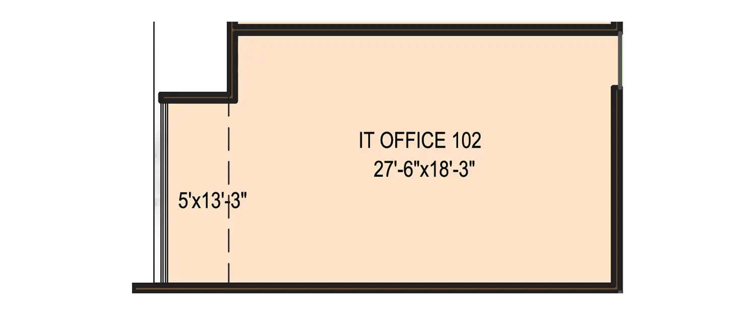 Floor plan for Commercial Office
