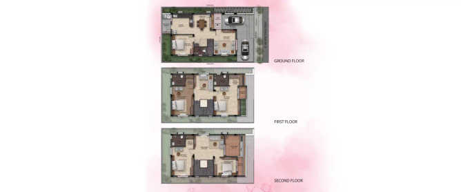 Radiance Blossom Budigere - Floor plan 5 BHK 2738 Sq.ft