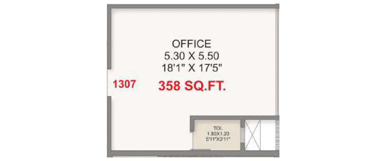 Floor plan for Commercial Office