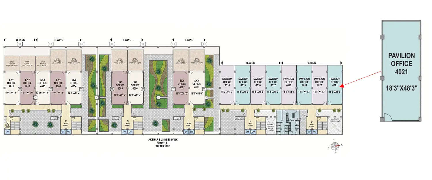Floor plan for Commercial Office