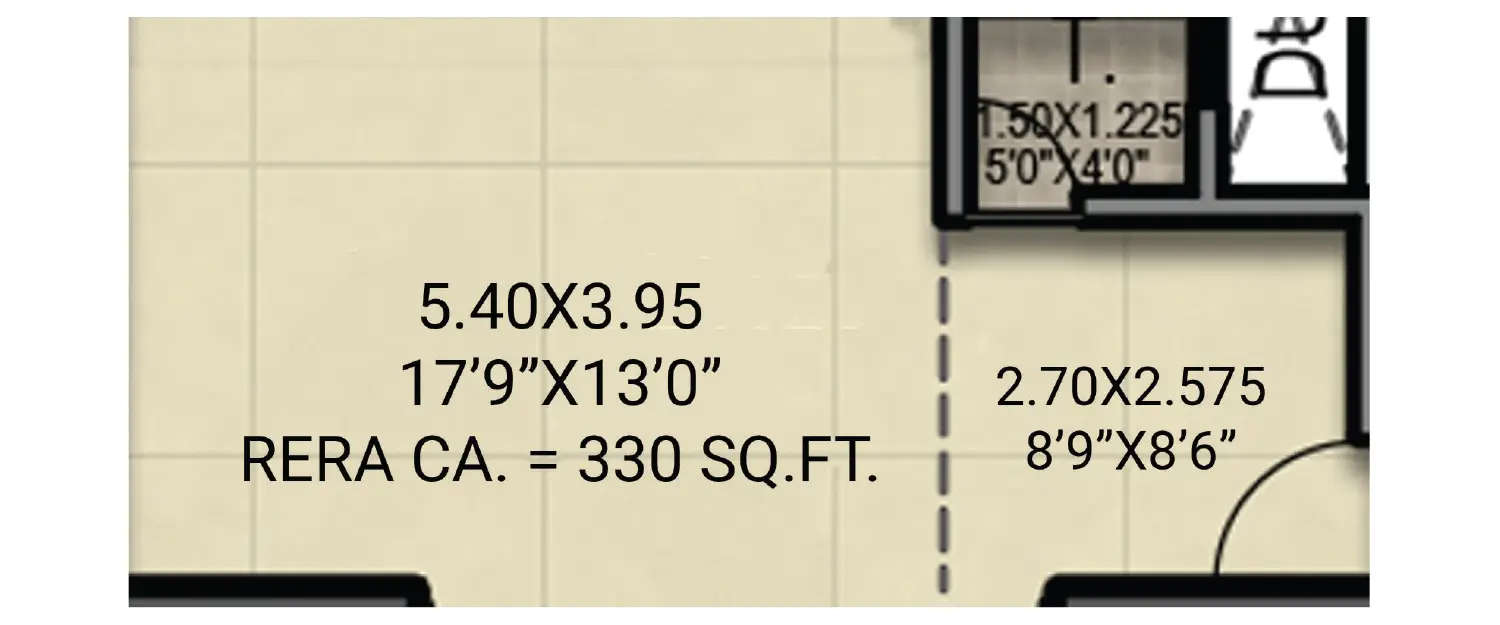 Floor plan for Commercial Office