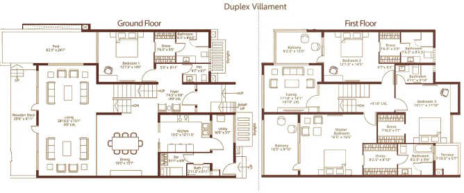 Embassy Grove Kodihalli - Floor plan 4 BHK 4381 Sq.ft