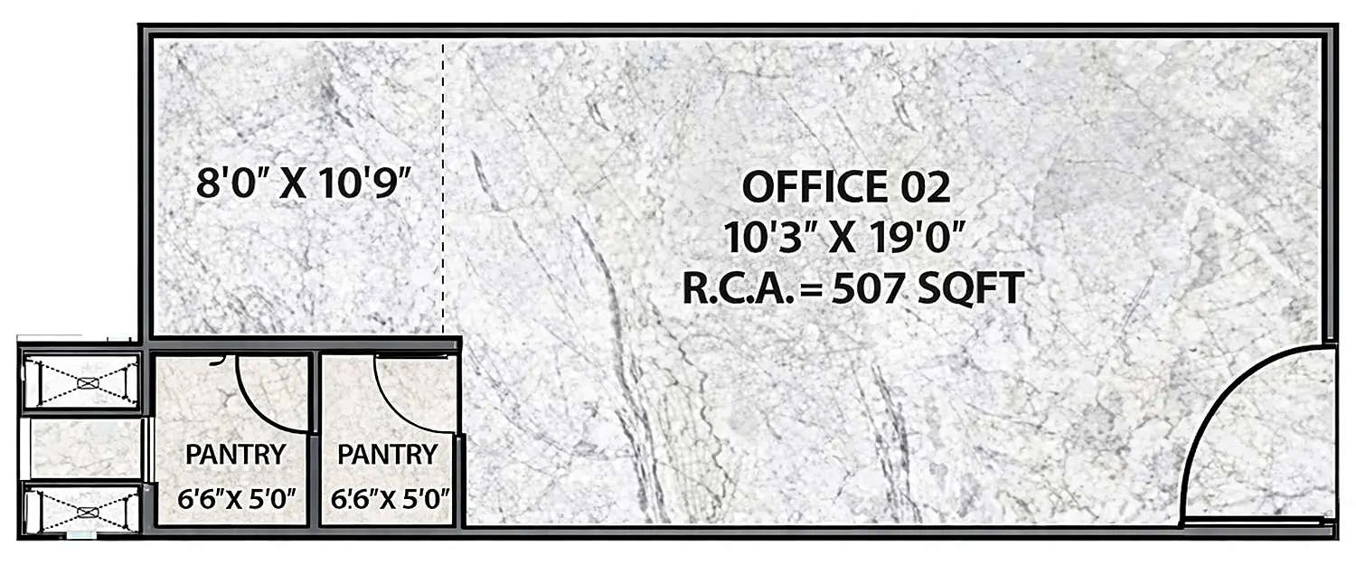 Floor plan for Commercial Office