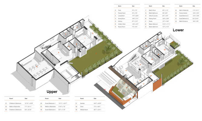 Total Environment After The Rain Yelahanka - Floor plan 4 BHK 5120 Sq.ft