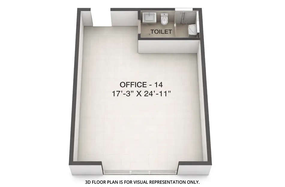 Floor plan for Commercial Office