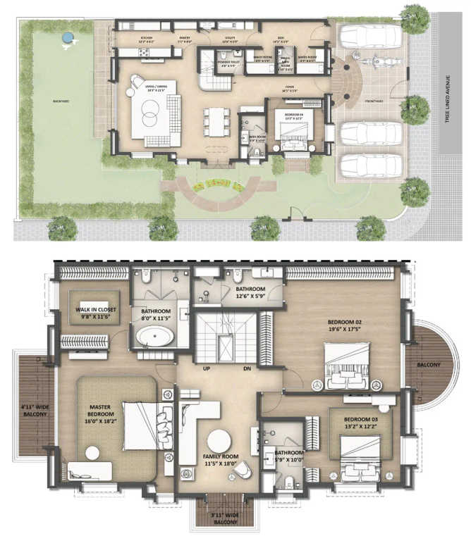 Lodha Villa Cerro Khopoli - Floor plan 4 BHK 4050 Sq.ft