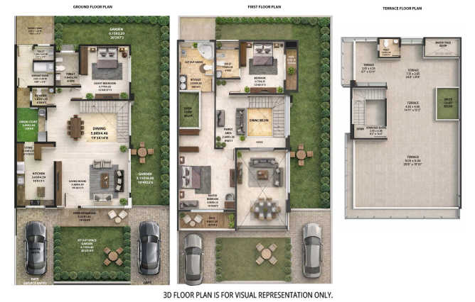 VTP Velvet Villas Kharadi - Floor plan 3 BHK 5347 Sq.ft