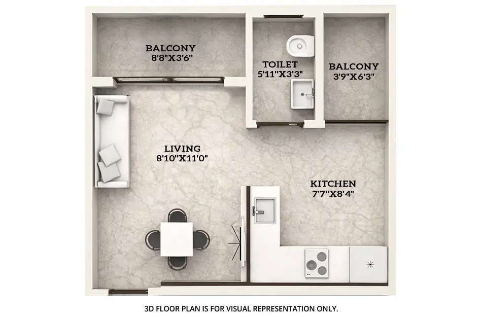 Floor plan for Studio