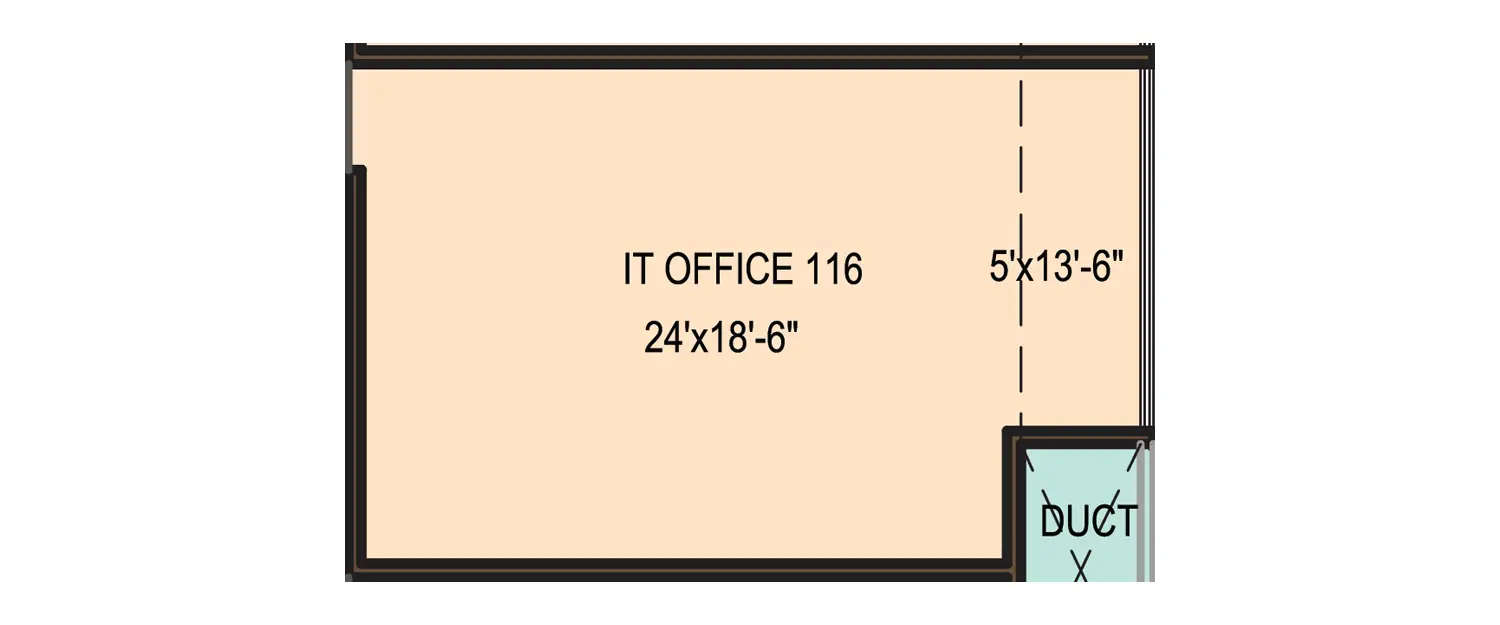 Floor plan for Commercial Office