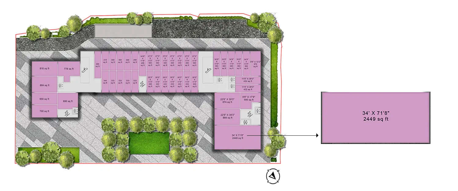 Floor plan for Commercial Office
