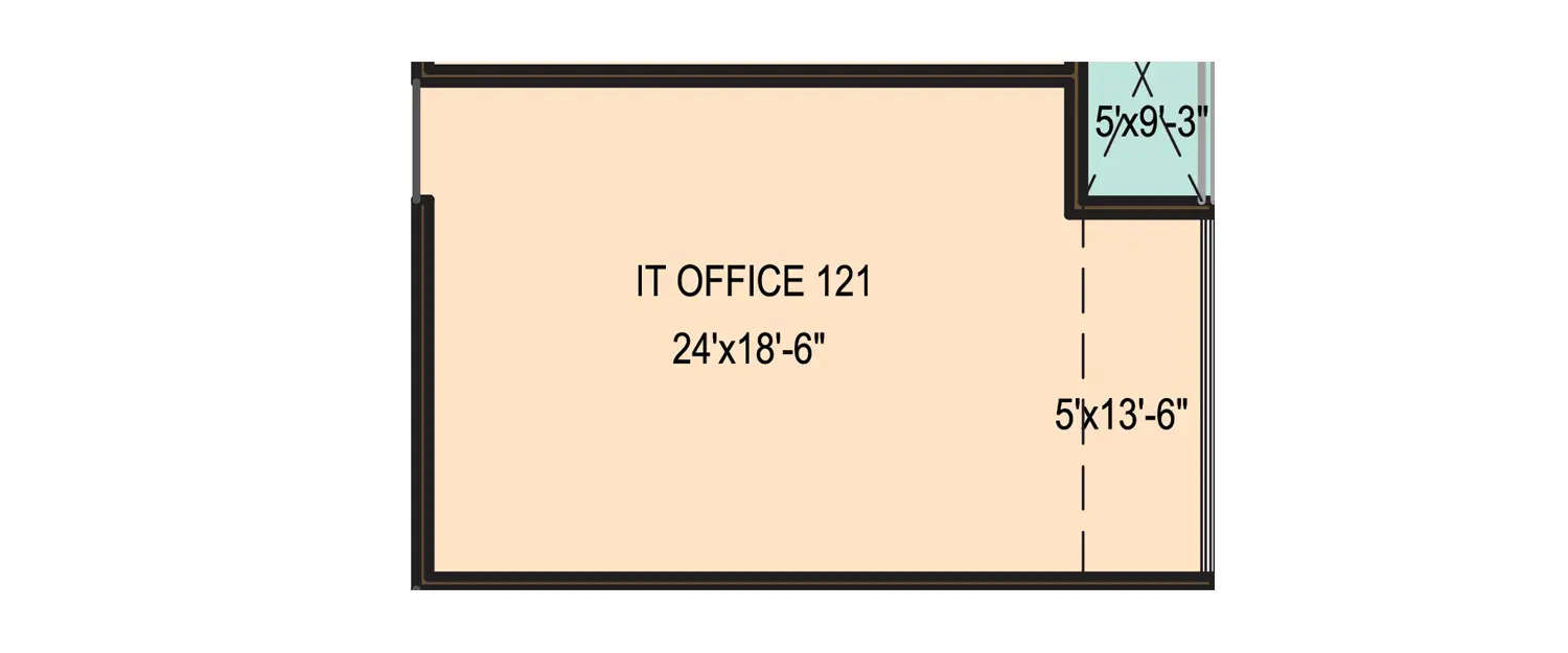 Floor plan for Commercial Office