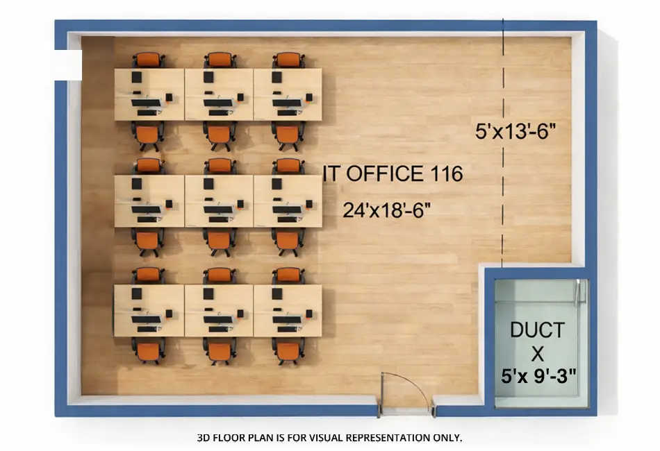 Squarefeet Centura Square Wagle Estate - Floor plan Commercial Office 549 Sq.ft