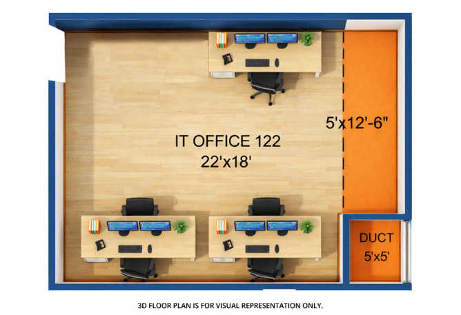 Squarefeet Centura Square Wagle Estate - Floor plan Commercial Office 498 Sq.ft