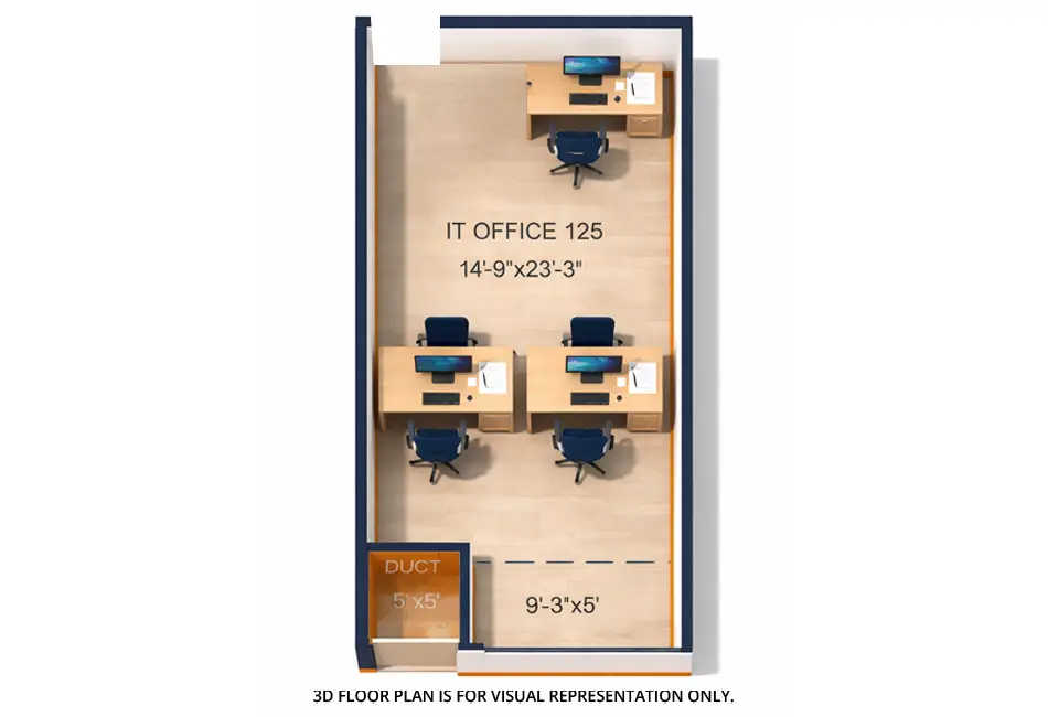 Squarefeet Centura Square Wagle Estate - Floor plan Commercial Office 457 Sq.ft