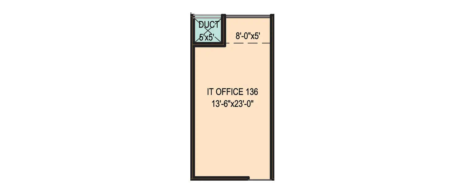 Floor plan for Commercial Office