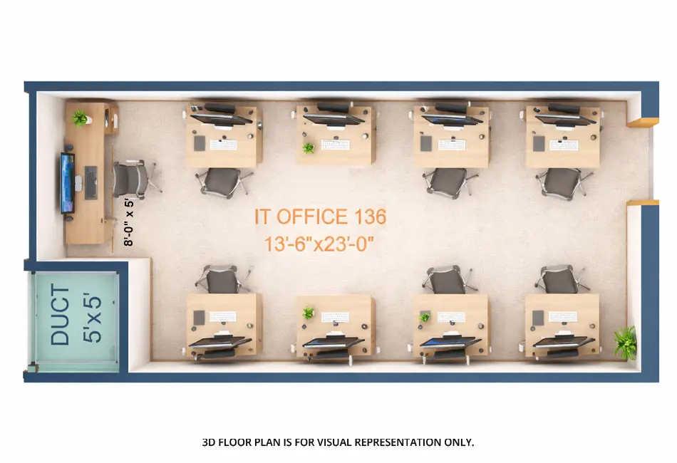 Squarefeet Centura Square Wagle Estate - Floor plan Commercial Office 385 Sq.ft